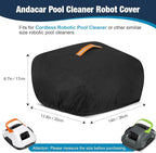 Pool Cleaner Robot Cover for Cordless Robotic Pool Cleaner, Waterproof 600D Heavy Duty Protective Cover for Above Ground Robot Pools Vacuum(Covers Only)