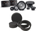 Alpine R2-S653 High-Resolution 3-Way Speaker Set/Pro Series with RKFR65 3-Piece Foam Fast Ring Speaker Enhancement