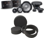 Alpine R2-S653 High-Resolution 3-Way Speaker Set/Pro Series with RKFR65 3-Piece Foam Fast Ring Speaker Enhancement