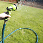 Worth Long Lead-in Green Garden Hose 5/8 in. x 50 ft. -Kink Free, No Leaking, Male/Female Fittings -Heavy Duty Durable Flexible Lightweight Water Pipe -Brass Aluminum Ends for Household & Yard Use
