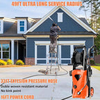 5000PSI Electric Pressure Washer 2025 2.8GPM High Power Washer with 4 Pressure Nozzle and Soap Bottle for Home, Car Washing, Fence Cleaning, Patio