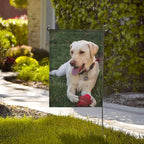 Custom Garden Flag Double Sides Personalized Garden Flags 28x40 Inch Customized Picture Logo Text Yard Flag Banner Signs for Outside Lawn Patio Garden Home Decorating Birthday Christmas Gift