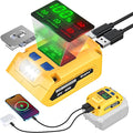 Battery Charger Compatible with DeWALT 20V Battery: Ecarke Power Satation with USB Wall Charging Adapter - Power Inverter 65W Portable Charger Adapter