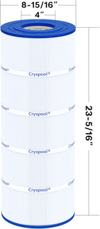 Cryspool® 08055 Filter Compatible with Hayward C1200, CX1200RE, PA120, C-8412, Ultra-B2, FC-1293, Clearwater II 125, 817-0125N, 120 Sq. Ft Pool Filter Cartridge, 1 Pack