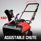 PowerSmart Single-Stage Gas Snow Blower with Electric Start, 21-Inch, 212cc 4-Stroke Engine, LED Light