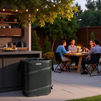 YUDI & GARDEN 19 Gallon Square Collapsible Yard Waste Bin｜Collapsible Trash Can｜Camping Trash Can, for Collecting Weeds or Yard and Party Waste
