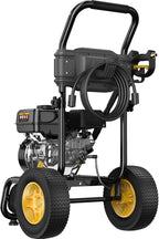 BLUBERY Gas Pressure Washer, 3500 PSI Pressure Washer，2.6 GPM Heavy Duty Power Washer, 30 feet Pressure Hose&Soap Tank,4-Stroke OHV 212cc Engine,Portable Industrial Style,Black