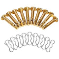 10 pcs Shear Pins and Cotter Pins for Snowblower - 738-04124A Shear Pins & 714-04040 Cotter Pins Kit Compatible with Cub Cadet, Troy Bilt, MTD, Craftsman Snow Blower
