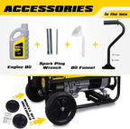 Aceup Energy 4350 Watt Generator, Gas Powered Portable Generator with Wheel Kit & Oil for Home Use, EPA & CARB Compliant