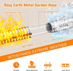 Metal Garden Hose 125 FT - 304 Stainless Steel Water Hose 125 FT - Expandable Short Flexible Garden Hose,no Kink Explosion, no Bite
