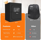 Infrared 2 Person Sauna for Home, 660nm Red Light Portable Steam Sauna, 5-Layer Waterproof Quick Heat and Steamy, Saunas Tent for Gym/Pilates/Garage, Hot Tub, 5.9' x 4.1' x 3.0'