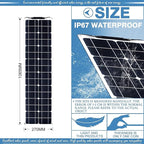 400 Watt Flexible Solar Panel for RV, 2 × 200 Watt 12 Volt Solar Power Panel Kit with 40A Solar Charge Controller Monocrystalline Solar Panels for Camping Off Grid Car Battery Charging Boat