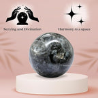 Amazing Gemstone Larvikite Crystal Ball - 1" Inches Crystal Sphere Meditation Balls for Witchcraft and Decorative Balls - Crystals and Healing Stones Beginners Gift (Pack of 1)