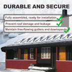 TDRD 20 feet Roof & Gutter Snow De-Icing Kit, 5W/ft Heat Tape for Roof and Gutters Ice Dam Prevention with 6 ft Power Cold