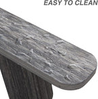 Adirondack Chair Set of 2, Outdoor Oversized Patio Chair Poly Lumber Weather Resistant & Durable Fire Pits Chair for Poolside,Lawn and Garden,350lbs Weight Capacity (Grey)