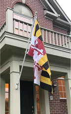 AMZFLAG Double Sided Maryland State Flag 3x5 ft Outdoor Heavy Duty State of Maryland Flag Vivid Color MD Flags with 2 Brass Grommets Thick Material