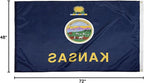 FlagSource Kansas Nylon State Flag, Made in the USA, 4x6'