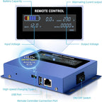 LVYUAN 4000 Watt Heavy Duty 8000(Peak) Pure Sine Wave Power Inverter 24V DC to 110V 120V AC Converter with 4 sockets,LED Display,Remote Control and USB Port for Family,RV, Truck,Road Trip,Emergency