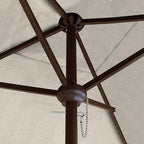 EliteShade USA 10-Year-Non-Fading 6x6Ft Square Market Umbrella Patio Outdoor Table Umbrella with Ventilation, Beige