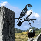 Metal Hawk Bird Decor, Outdoor Garden Statues & Patio Ornament for Outdoor Spaces, Yard Art, Tree Decoration, Memorial Gifts for Women