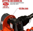 72” Offset Ditch Bank Flail Mower with 90° Tilt, 70-100 HP Tractor, 3-Point Hitch, PTO Drive Shaft, VAM72