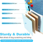 Foldable Swimming Pool for Kids 63"x18" Hard Plastic Portable Dog Pool Anti-Slip Collapsible Pets Bathtub Kiddie Pool Indoor Outdoor Backyard (Beach Party 63'')