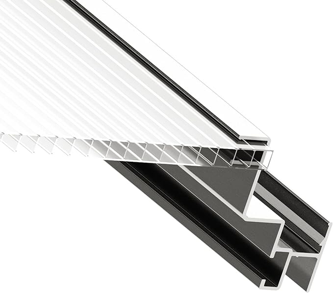 Greenhouse Jasmin 3 Aluminum Frame - 6.3 x 6.3 ft Approx. 6 mm Polycarbonate Panels