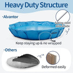 Alvantor Pet Swimming Pool - Foldable, Portable Dog Bathing Tub and Kiddie Pool - Indoor/Outdoor Fun - 63"x12" - Patent Pending