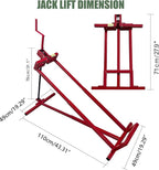 Lawn Mower Lift Jack, 890 Lbs Capacity Telescopic Maintenance Jack with Manual Handle & Power Tool Extension Handle,Adjustable Height-Lawn Mower Lift Table for Garden Tractors/Riding Lawn Mower