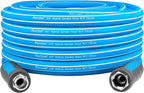 Fevone Garden Hose 55 ft., Lightweight Hybrid Water Hose, Flexible and Durable, Leak-Free Connections