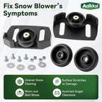 2 pack 490-241-0038 Snow Blower Rolling Skid Shoes for Craftsman MTD, Arnold Troy-Bilt Cub Cadet Yard-Man Ariens, Fits Most 2-Stage and 3-Stage Snow Thrower Snowblowers