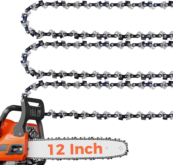 12 Inch Chainsaw Chain 3/8" LP Pitch .043" Gauge 44 Drive Links- 61PMM3 44 Fits STIHL HT101 Pole Saw, ECHO PPF-210/225/280/2620, PPT-260/266-36100050044, 90PX44CQ, R44 (3 Packs) (90YNP-6)
