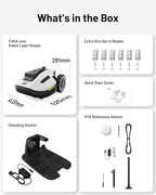 Mammotion YUKA Mini 500H Robotic Lawn Mower Reception 0.12 Acre,Max. 0.25 Acre, Ultrasense AI Vision+ RTK Positioning, Auto Mapping, App Control, 50% Slope, Cutting Height 2''~3.5'', 15 Mowing Zones