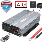 GIANDEL Power Inverter 2000W Modified Sine Wave DC 12V to AC 110V 120V with Wireless Remote Controller LED Display & 2.4 Amps USB Port for RV Truck Boat