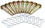 20 Pcs Brass 6.35mm x 44.45mm Straight Pins for Snow Thrower Replacement Parts