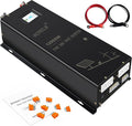 WZRELB 12KW 24V Pure Sine Wave Inverter,24 Volt DC to AC 120V 240V Split Phase Power Inverter,2*AC Hardwire Terminal,24KW Surge,High Efficiency up to 91.6% with LCD Display