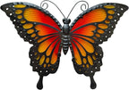 LIFFY Butterfly Wall Decor Butterfly Garden Ornaments Outdoor Indoor Metal Wall Art Decor Home Decorative Hanging Decorations for Room Yard Fence