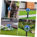 Garden Gazing Ball Reflective Surface Polished Decorative Ball for Lawn Statue 12 Inches for