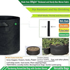 200 Gallon Large Raised Garden Bed Bag (50x24 inch) Big Garden Bag Sturdy Plant Grow Bag for Tomato,Potato Planter,Herb Veggies Planter Bag,Flower Bed,Yard Waste Bag,Lawn Debris Bag,Leaf Bag W/ Gloves