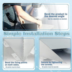 Snow Splitter for Chimneys, 2pcs Adjustable Angle Roof Snow Diverter Universal Fit on All Metal Roof Types, Fits 2-31.5 Inch Pipes, Prevents Ice Dams & Winter Hazards