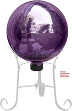 Alpine Corporation 10" Diameter Indoor Outdoor Glass Gazing Globe Garden Decor, Purple