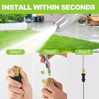 Pressure Washer Long Range Chemical Soap Nozzle, Premium Ladder Saver Shooter Tip for 1700-6000 PSI, 3-7GPM Pressure Washer, with 1/4 inches Quick Connect, Up-to 40ft