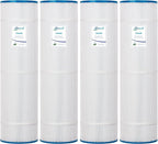 PCC105-PAK4 Swimming Pool Replacement Filter Cartridge Replaces for Unicel C-7471 105Sq.ft 817-0106 R173576 817-0106 Filbur FC-1977 FC-6470 CCP420 Darlly 71053 4Pack