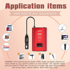 300W Car Power Inverter 12V DC to 110V AC Car Converter Adapter with LCD Display for Car Battery Status Monitor and Smart Fan Dual 4.8A USB Ports 2 AC Outlets LEESKY