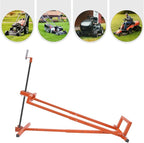 Lawn Mower Lift, 880Lbs Lawn Mower Lift Carbon Steel Lift Jack Freestanding Lawnmower Lift Tool Adjustable Lawnmower Lifts w/o Wheel for Garden Tractors All-Terrain Maintenance and Repair