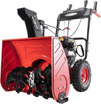 Powersmart 24 in. 2-Stage Self Propelled Gas Snow Blower 212cc 4-Cycle OHV Engine with Electric Start, LED Headlight