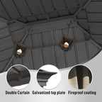 Hardtop Gazebo 12' x 16' with Mosquito Net and Privacy Sidewalls, Aluminum with Galvanized Steel Double Roof, Permanent Outdoor Gazebo for Patio, Garden, Lawn, Backyard.