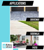 EDOU 18 inch Pressure Washer Surface Cleaner - Stainless Steel Power Washer Attachment - 4,000 PSI Max - Concrete Cleaner with Dual Nozzles and Extension Wands - Silver