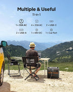 BLUETTI AC200PL Solar Generator with 350W Solar Panel (Ship Separately), 2304Wh LFP Battery Backup, Expandable to 8448Wh, 4 2400W AC Outlets (3600W Power Lifting), TT30 Output for RV, Camping, Outage