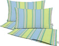 RSH DECOR: Sunbrella Pillow Covers Set of 4 | Covers Only - 26" x 16" | Outdoor Lumbar Pillow Covers Crafted with Sunbrella Performance Fabric | Bravada Limelite